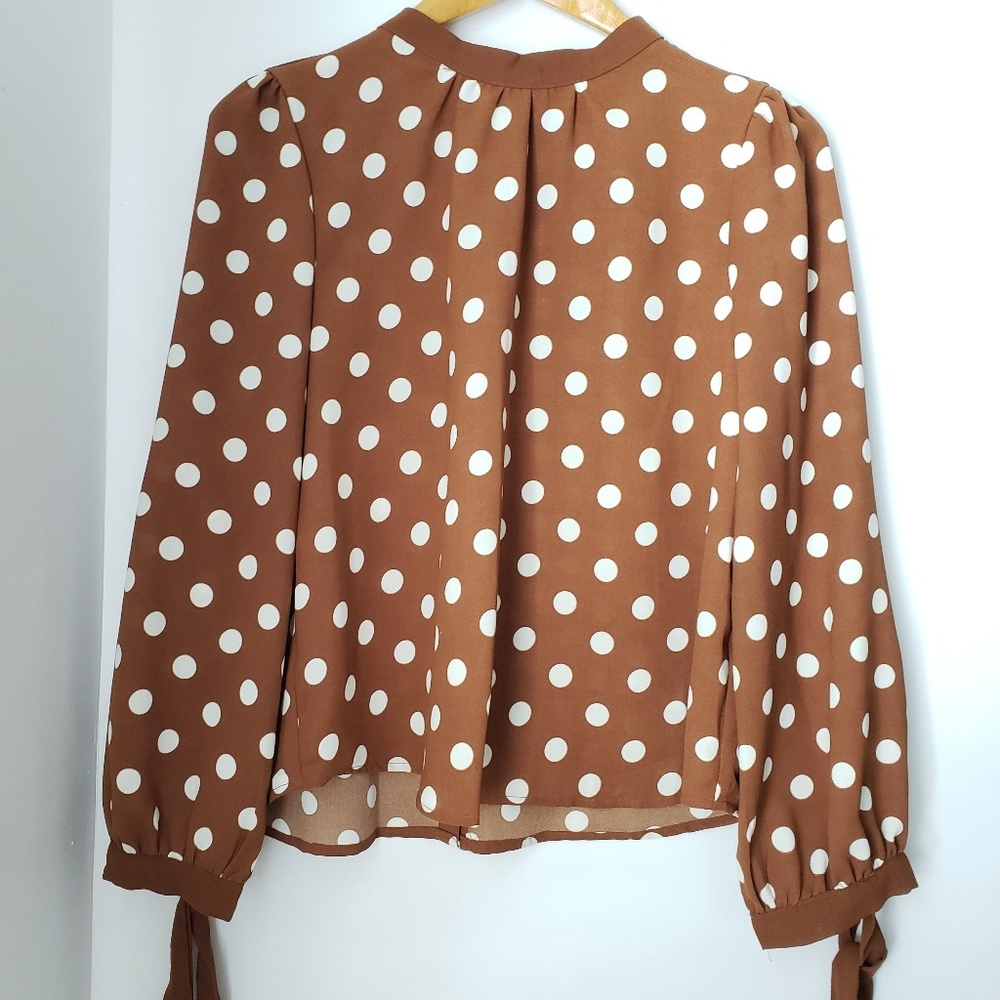 Sweet Rain Polka Dot Blouse
